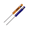 Translucent Mini Pocket Screwdriver/ Flat Blade